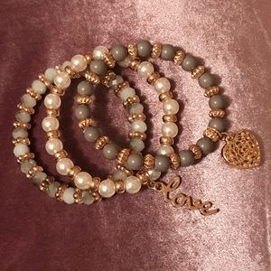 ✨NEW Set of 3 Stunning Handmade Bracelets w/ Box